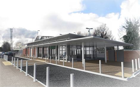 The new modular station at Ashtead, Surrey. From Southern's news pages here.