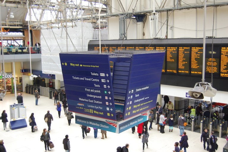 Lloyd Northover signage at Waterloo. © Daniel Wright, 2013