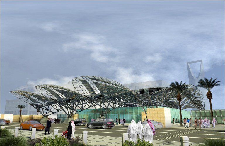 Design for transfer station, Riyadh Metro. Courtesy of Bechtel