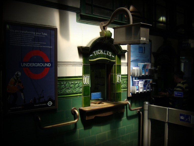 Ticket window at Holloway Road Underground station, London, UK. By James Cridland [CC BY 2.0] via this flickr page