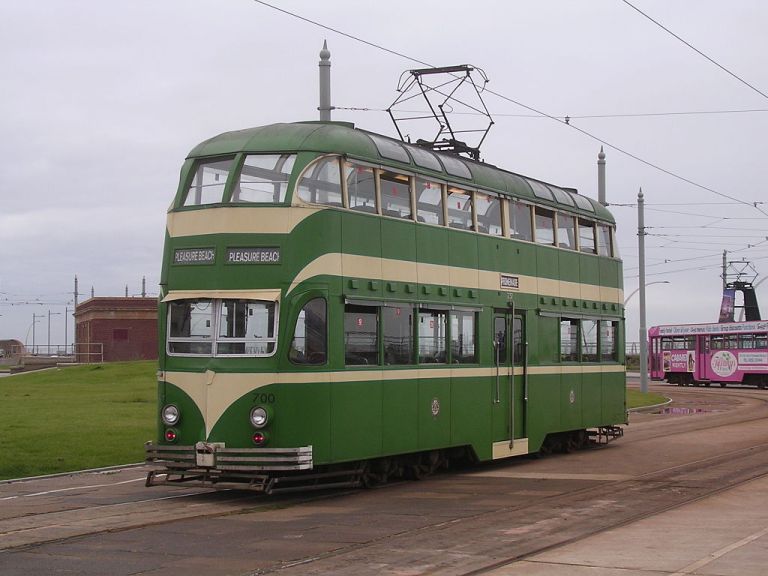 By Terry Whalebone from Bolton, UK (Blackpool tram 700Uploaded by oxyman) [CC-BY-2.0], via Wikimedia Commons