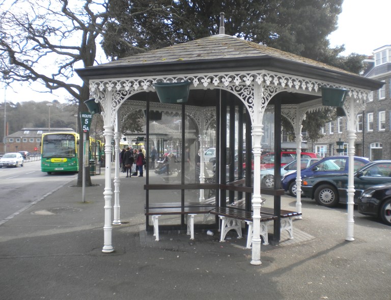 St Peter Port bus station, April 2013. © Paul Wright (used with kind permission)