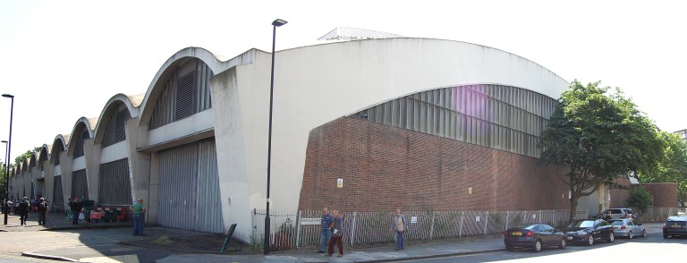 Stockwell Bus Garage, June 2014. By Daniel Wright [CC BY-NC-ND 2.0] via this flickr set