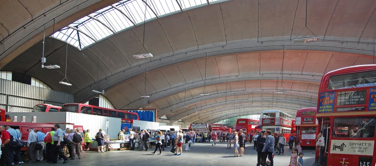 Stockwell Bus Garage, June 2014. By Daniel Wright [CC BY-NC-ND 2.0] via this flickr set