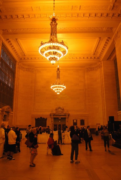 The waiting room at Grand Central Terminal. It is now used to host exhibitions and events (the event in this photo was for 'staycations' in New York state). Photo by Daniel Wright [CC BY-NC-ND 2.0] via this flickr set