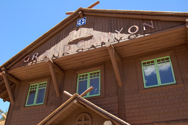 Grand Canyon train depot. Photo by Daniel Wright [CC BY-NC-ND 2.0] via this flickr set