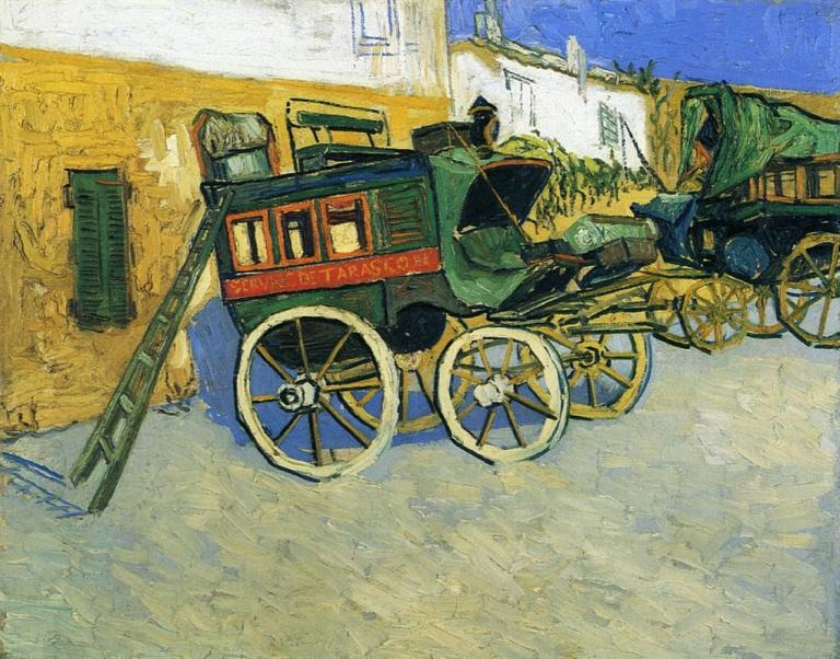 The Tarascon Diligence. Vincent van Gogh, 1888. Public Domain. Via WikiArt