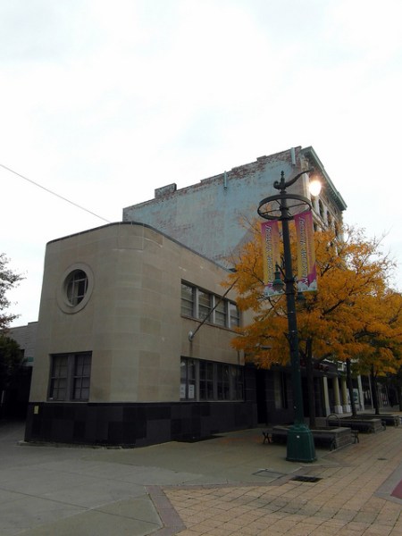 The Alleyway Theatre, Buffalo, previously a Greyhound terminal. Photo by Tom Bastin [CC BY 2.0] via this flickr page