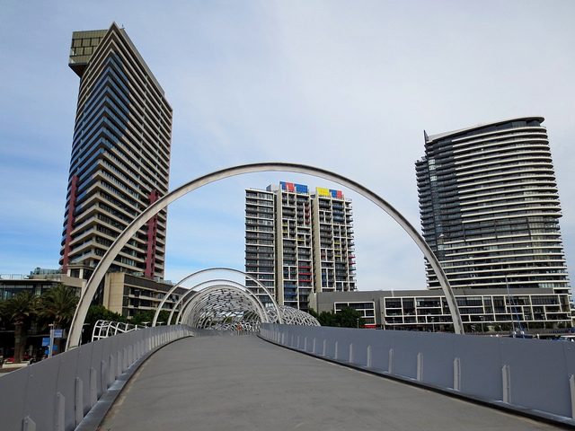On the older part of Webb Bridge, looking towards the newer section. Photo by Pat M2007 [CC BY 2.0] via this flickr page