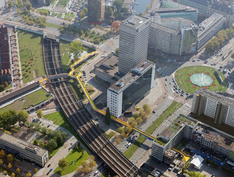 Aerial view of the Luchtsingel, Rotterdam. © Ossip van Duivenbode [used with permission]