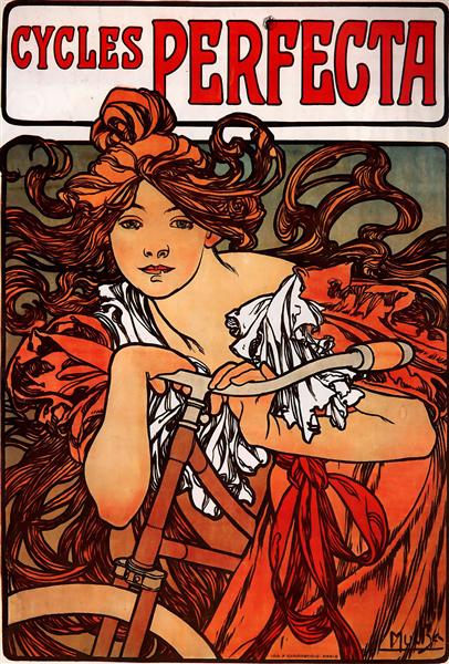 Cycles Perfecta by Alphonse Mucha (1902) [public domain] via WikiArt, here