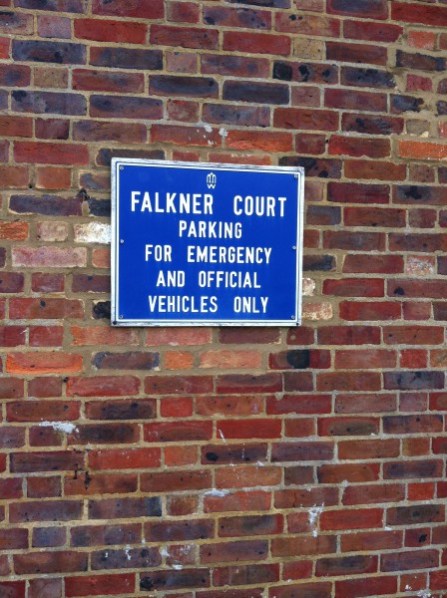 Signage in Farnham, Surrey. This uses Interstate's bold compressed weight in upper case, so looks quite different from the Sainsbury's signage. Photo by Daniel Wright [CC BY-NC-ND 2.0]