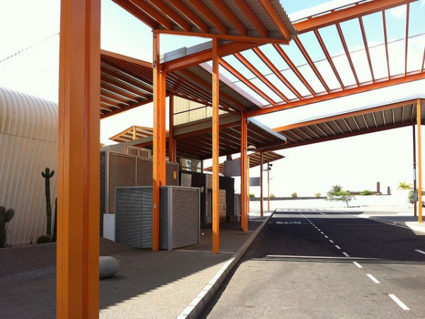 Roof details of Intercambiador de Guauguas, Arrecife. Photo by Daniel Wright [CC BY-NC-NSD 2.0] via this flickr album
