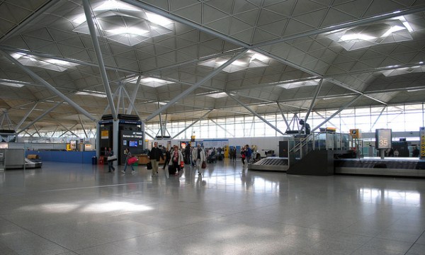 The arrivals area at Stansted, lit by natural light. Photo by Cecil Lee [CC BY 2.0] via this flickr page