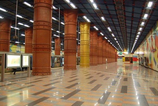 Platform level, Olaias metro station, Lisbon. Photo by Daniel Wright [CC BY-NC-ND 2.0] via this flickr album