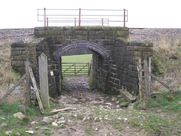 Cattle arch under the railway near Rylstone in the Yorkshire Dales National Park. Photo by John Illingworth [CC BY-SA 2.0], via Wikimedia Commons