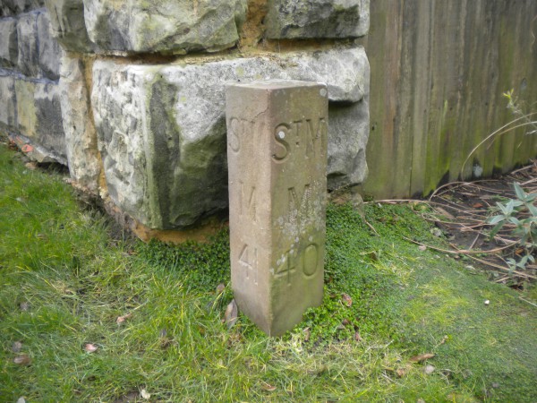 Boundary stone marking the edge of the parish of St Michael, St Leonards on Sea, East Sussex. Photo by Paul Wright @copy;