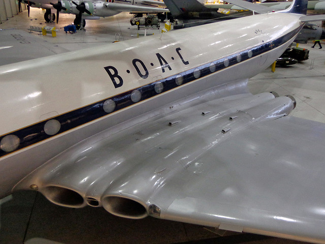 BOAC Comet, preserved at Airspace, Duxford. Photo by Diamond Geezer [CC BY 2.0] via this flickr page