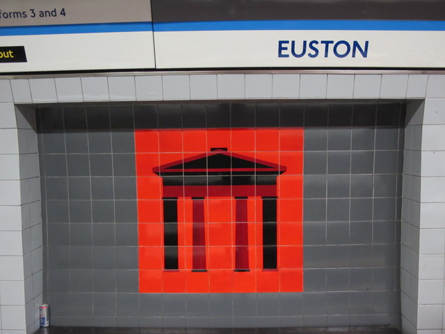 Euston mural. © Copyright Mike Quinn and licensed for reuse under this Creative Commons Licence. Via this geograph page