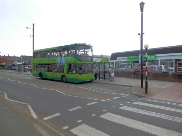 Shanklin's not-really-a-bus-station. © Copyright Paul Gillett and licensed for reuse under this Creative Commons Licence