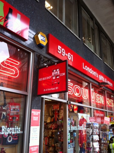 The Red Bus Shop in London, near Waterloo station. Photo by Daniel Wright [CC BY-NC-ND 2.0]