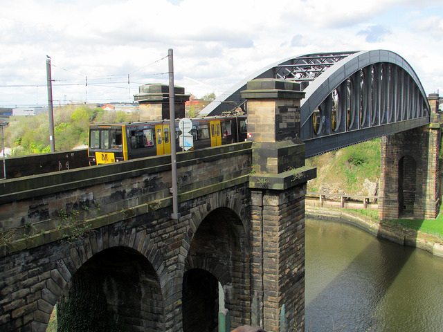 Monkwearmouth Railway Bridge. Photo by Tom Bastin [CC BY 2.0] via this flickr page