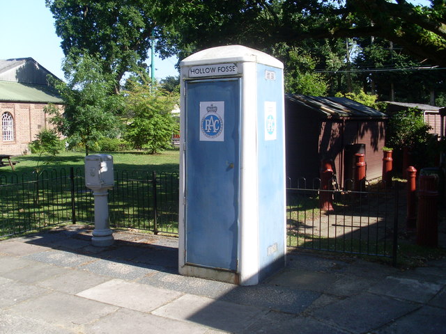 1960s RAC Telephone Box at the East Anglia Transport Museum. © Copyright David Hillas and licensed for reuse under this Creative Commons Licence via this geograph page